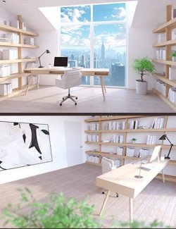 Minimalism Home Office