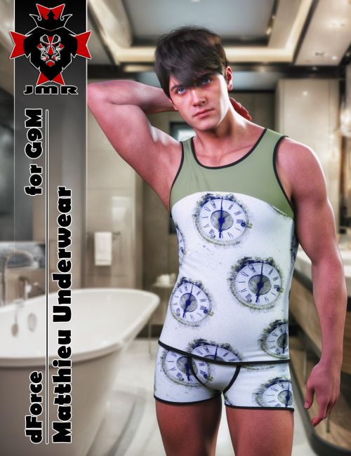 Click here to see preview images for "JMR dForce Matthieu Underwear G9M" JMR dForce Matthieu Underwear G9M