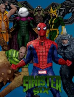 Sinister Six Pack Outfits With Exclusive Spider Man for G8M