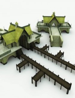 Elven Dock for Poser