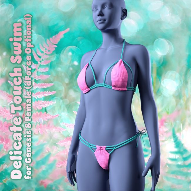 SVM's Triangle Bikini and dForce Swim Skirt for Genesis 8 and 8.1 Females