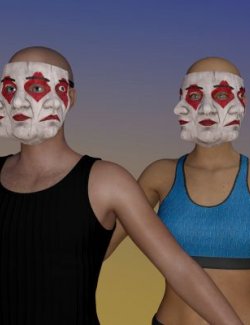 Many Faces Mask for Genesis 8 Figures