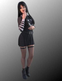 dForce FG Gothic Egirl Outfit for Genesis 8 Female