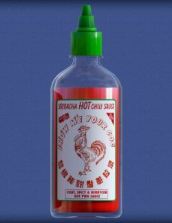 Sriracha Sauce Bottle