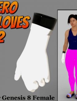 Hero Gloves 02 for Genesis 8 Female