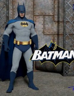 Batman 70S Outfit for Genesis 8 Male
