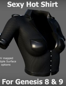Sexy Hot Shirt for Genesis 8 Female & 9