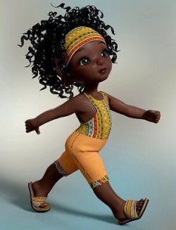 Toddler - Africa Outfit for Genesis 8 Female