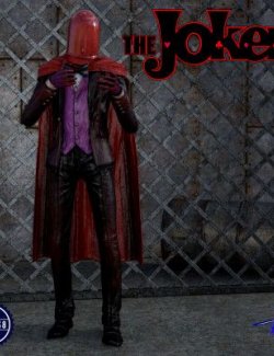 DC Joker Red Hood Outfit for Genesis 8 Male