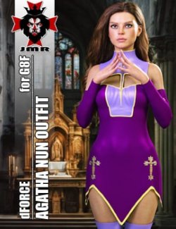 JMR dForce Agatha Nun Outfit G8F