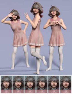 QX Cutie Poses and Expressions for Hanako 9