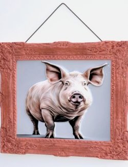 Pig on Canvas