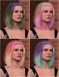 dForce Strand-Based Flipped Style Long Bob Hair for Genesis 9