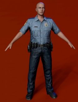 Lyko3D Generic Prison Guard Outfit for G8M