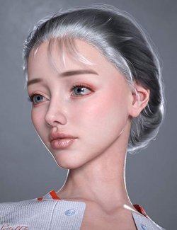 AK Updo Hair for Genesis 9, 8, and 8.1 Female