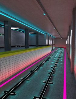 FH Neon Subway Vignette