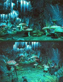 Fantasy Mushroom Cave