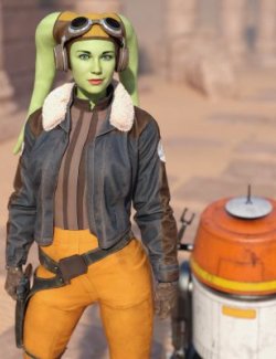 Hera Syndulla and Chopper for DAZ3D