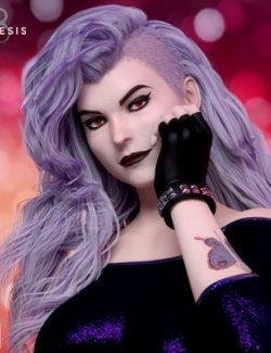 Leena Hellhound for Genesis 8.1 & 8 Female (Human + Hair