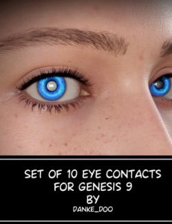Set of 10 Eye Contacts for Genesis 9