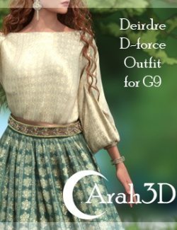 Arah3D Deirdre d-force outfit for G9