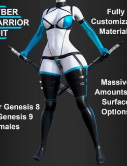 Cyber Warrior Suit for Genesis 8 Female & G9