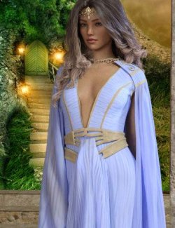 dForce Arwenaleth Fantasy Gown for Genesis 9