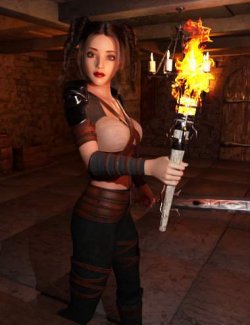 FG Lyra Hellfire Outfit for Genesis 8