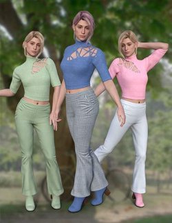 dForce Tight Sweater Outfit for Genesis 9