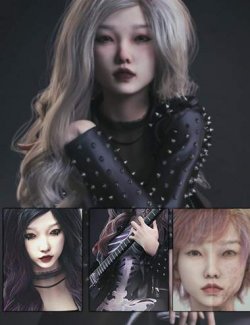 CNB Long Fei Hu HD Character, dForce Clothing and Hair Bundle for Genesis 9