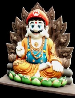 Mario Bross-Buddha