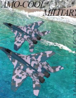 Camo-Cool MILITARY for MiG 29A Fighter Jet in Daz Studio