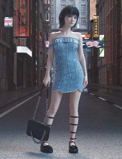 Tokyo Fashion Outfit 2000s for Genesis 9