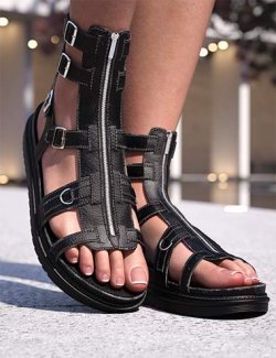 Melissa Platform Sandals for Genesis 9 and 8 Female
