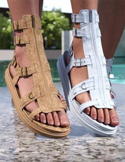 Textras for Melissa Platform Sandals