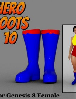 Hero Boot 10 for Genesis 8 Female