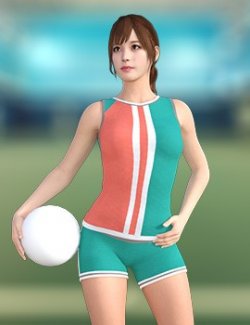 Volleyball Sportswear  for Genesis 8 and 8.1 Female