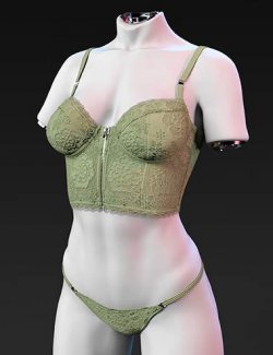 X-Fashion Charming Lace Lingerie for Genesis 9