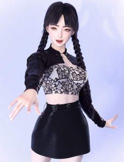dForce Tokyo Style Outfit for Genesis 9