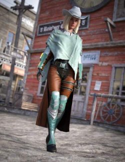 dForce Stellar Cowgirl Outfit for Genesis 9