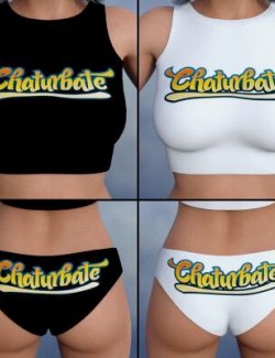 Camgirl Merch-CB- Textures for G8F Vest and Panties 2