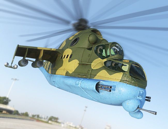 Soviet Helicopter | 3d Models for Daz Studio and Poser