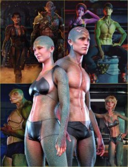 FPE HD Fantasy Skins Aquatic for Genesis 9