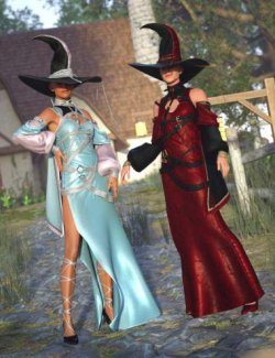 dForce White Witch Outfit Texture Add-On