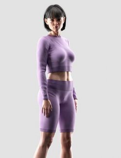 Peach Sports Outfit for Genesis 9