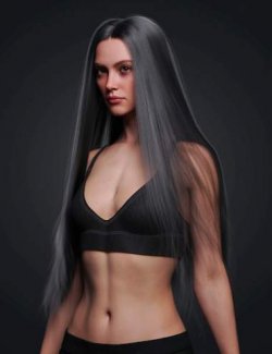 dForce Long Hair for Genesis 9