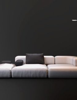 A3S Sofa and Lamps