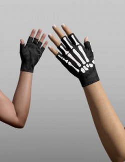 DAZ3D Sparkle Bones Gloves V1 for Genesis 8 M and F