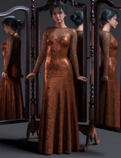 dForce Phantasm Gown Outfit for Genesis 9