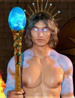 Magic Staff and Poses for Genesis 8 Male and Female